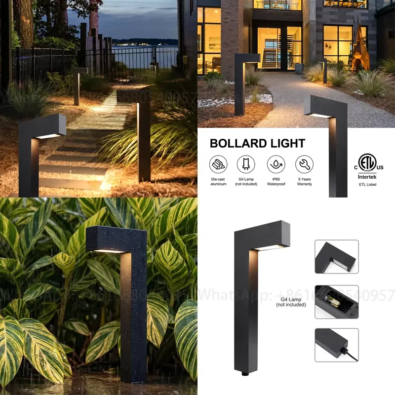 Outdoor Lighting Voltage - Aluminum Bollard Garden Light Outdoor Short
