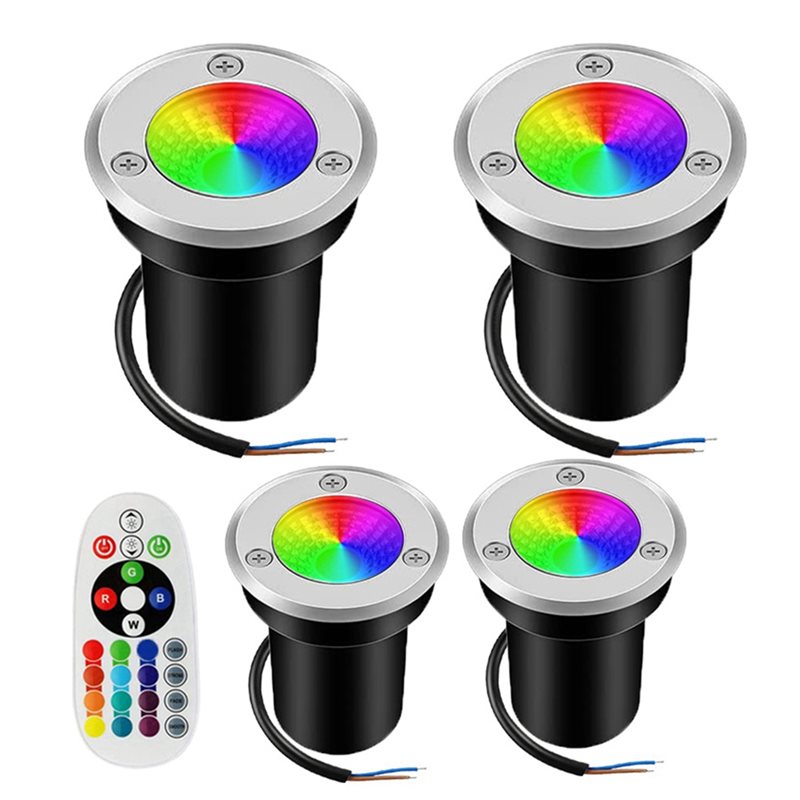 Outdoor Lighting Voltage - 【NEW YEAR 】RGBW In Ground Light