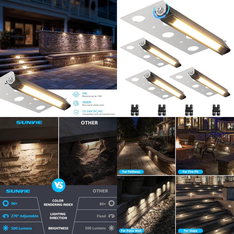 Outdoor Lighting Voltage - 7 Inch Hardscape Lighting 5W LED