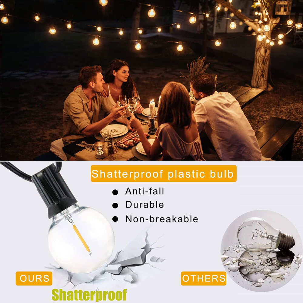 Outdoor G40 Patio String Light - огляд і ціна String Light Bistro