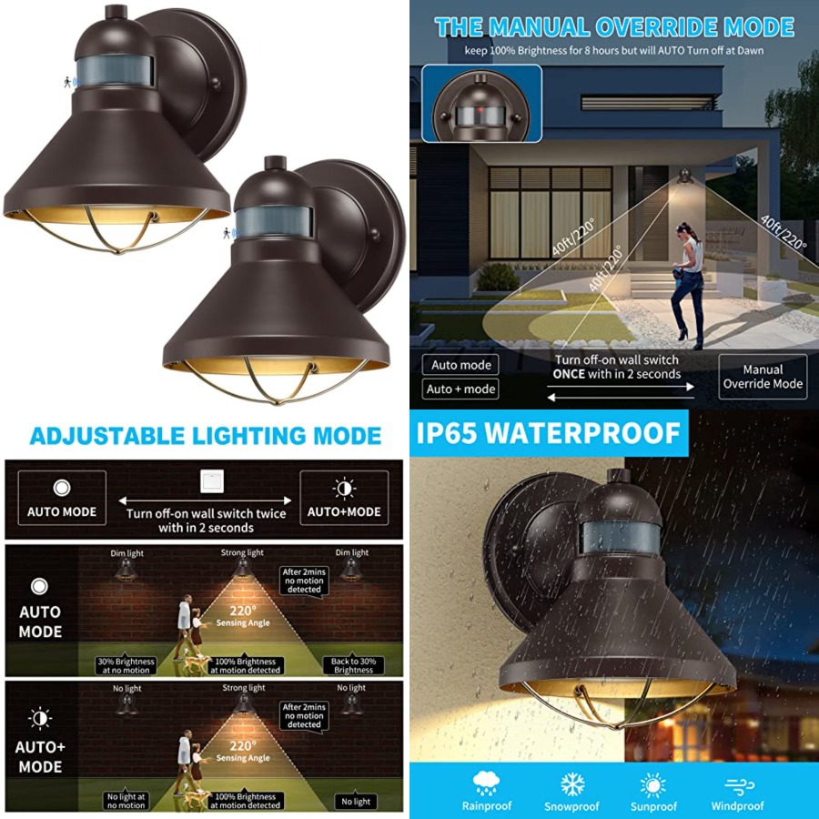 2 Pack Motion Sensor Outdoor L - огляд і ціна Motion Sensor Outdoor