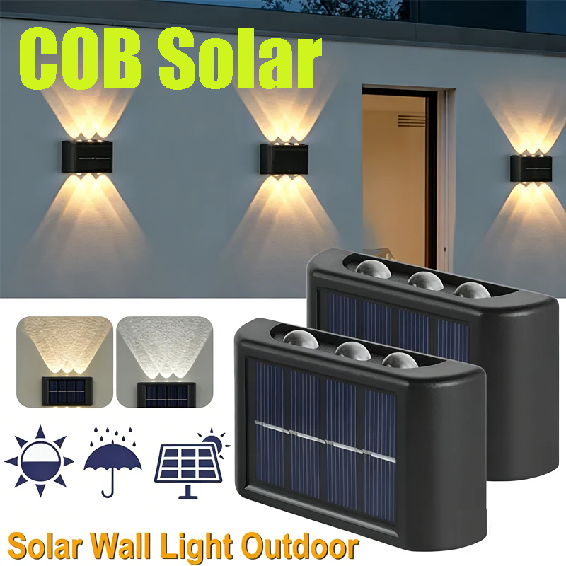 COB Solar Wall Lamp Outdoor Wa - огляд і ціна Outdoor Lighting Waterproof