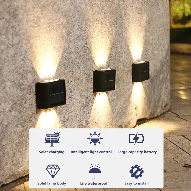 COB Solar Wall Lamp Outdoor Wa - огляд і ціна Outdoor Lighting Waterproof