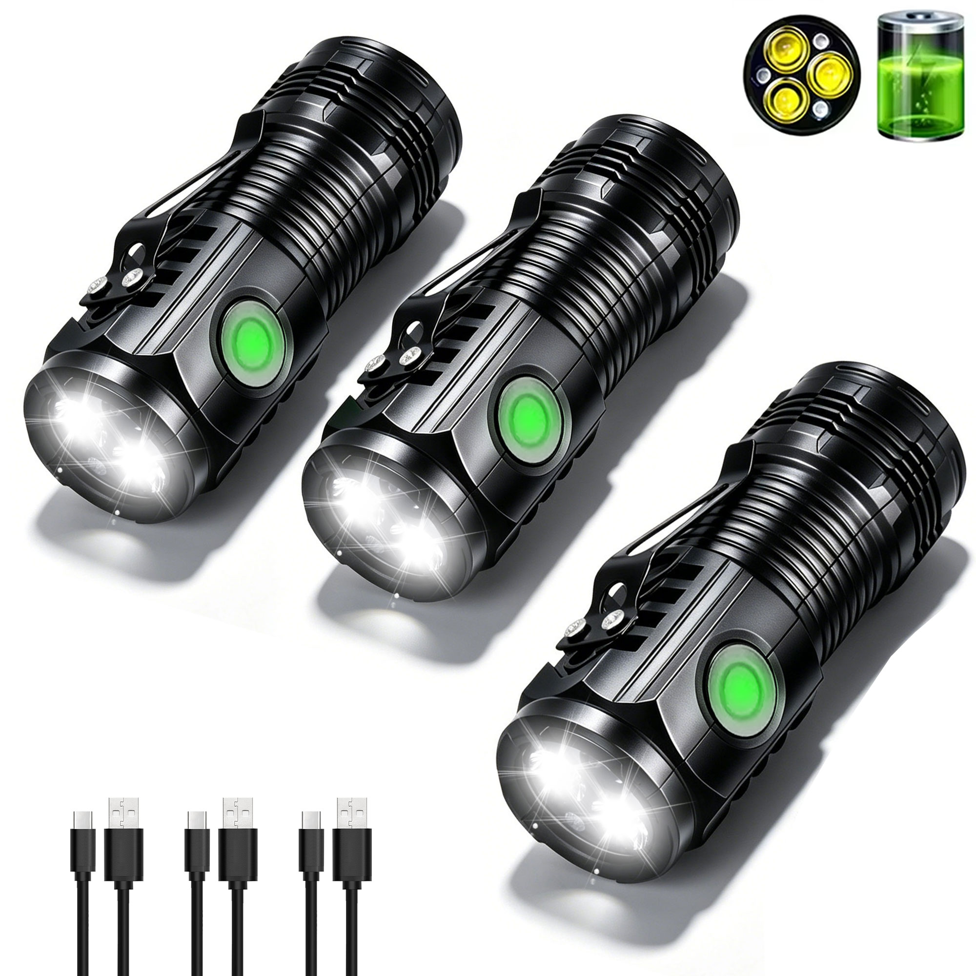 Portable Rechargeable Outdoor  - огляд і ціна Outdoor Lighting Black