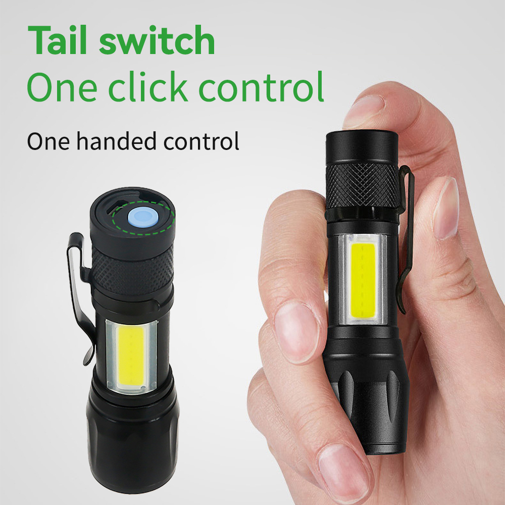 Mini LED Flashlight COB+XPE Po - огляд і ціна Outdoor Lighting Black