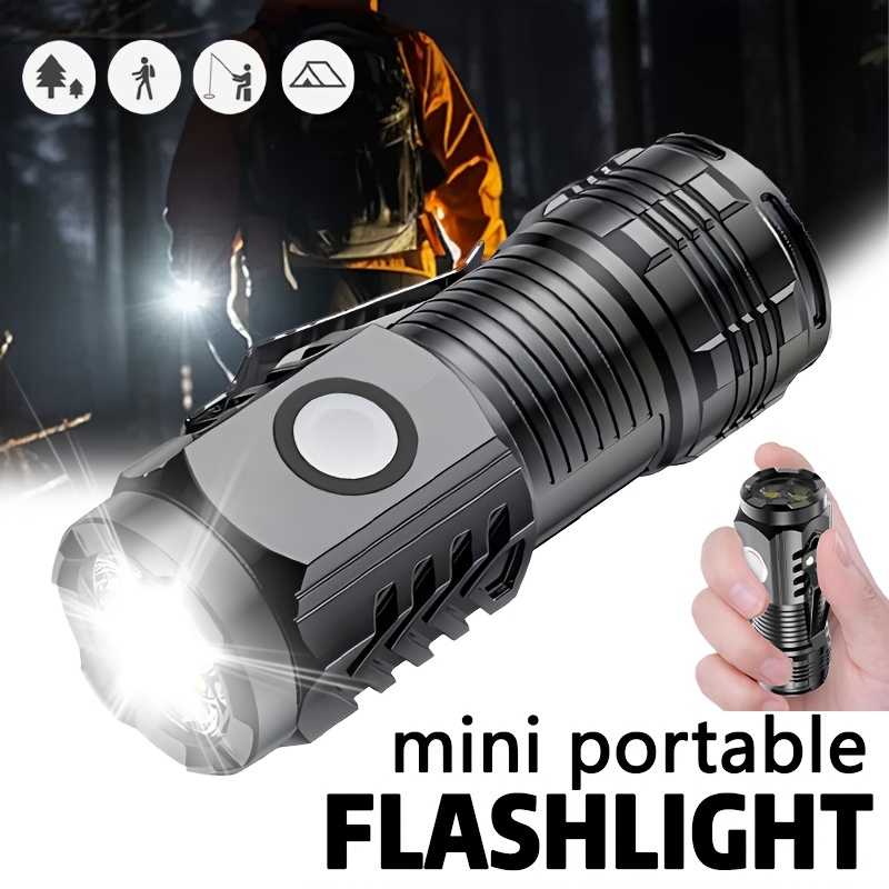 Mini 3LED Flashlight With Pen  - огляд і ціна Outdoor Lighting Black