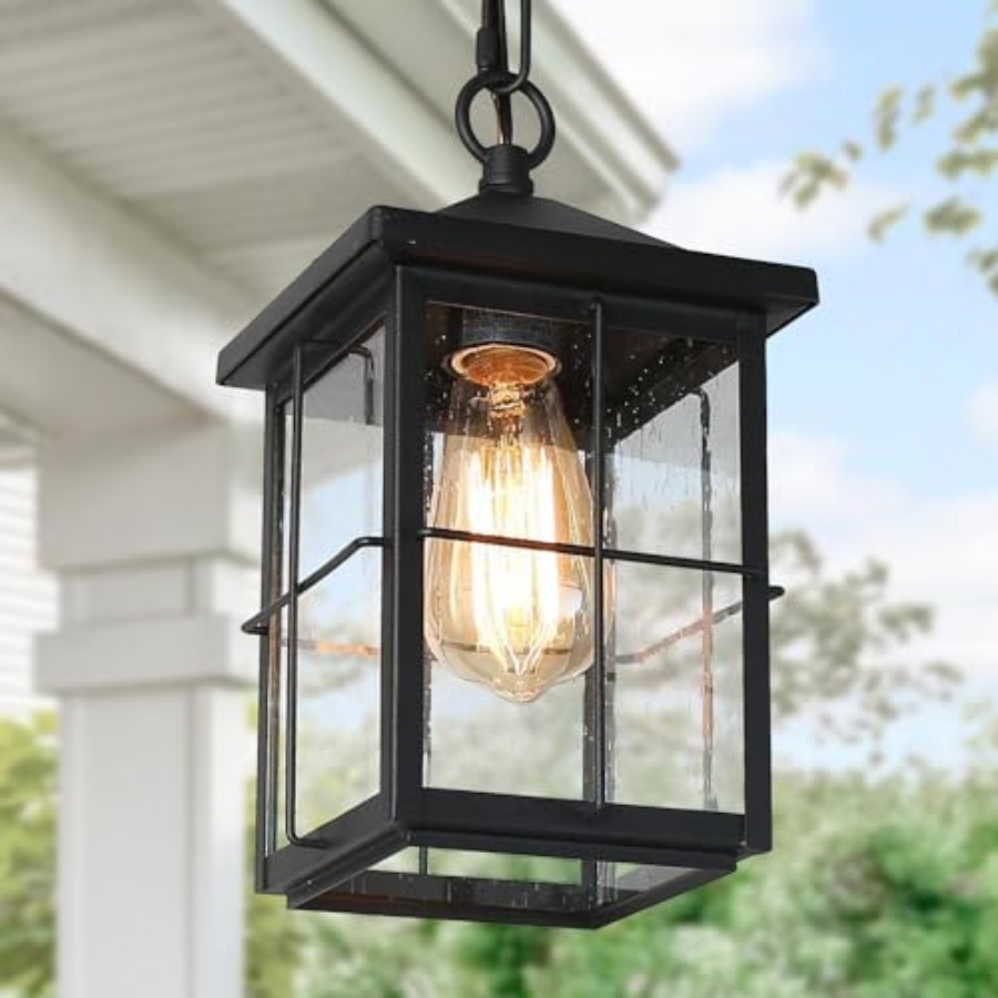 Outdoor Pendant Light Fixture, - огляд і ціна Outdoor Lighting Black