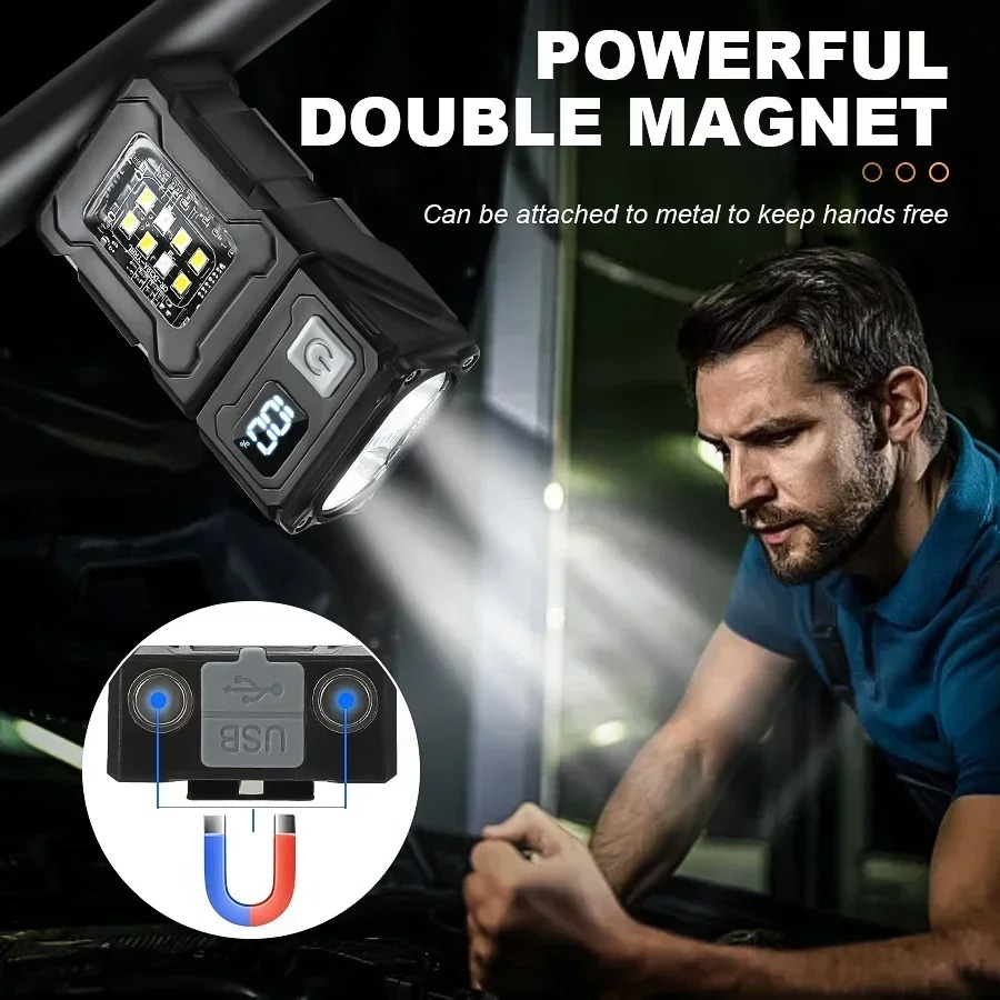 Mini USB Recharge LED Flashlig - огляд і ціна Outdoor Lighting Black