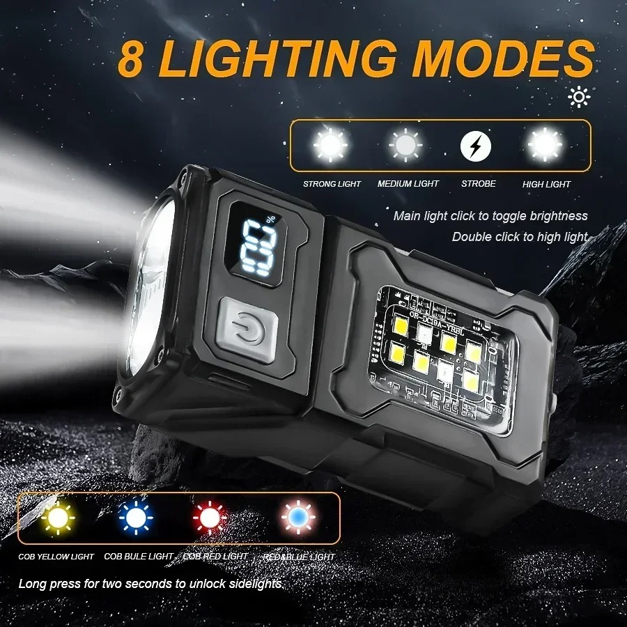 Mini USB Recharge LED Flashlig - огляд і ціна Outdoor Lighting Black