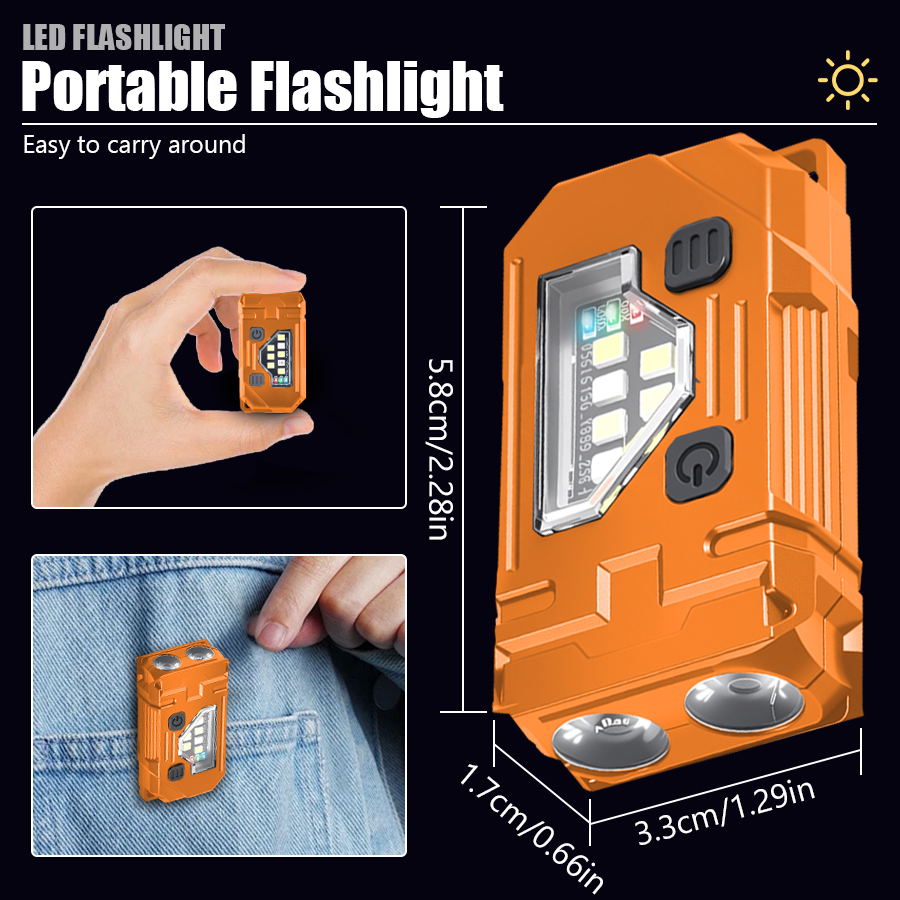 Mini Keychain EDC Flashlight R - огляд і ціна Outdoor Lighting Black