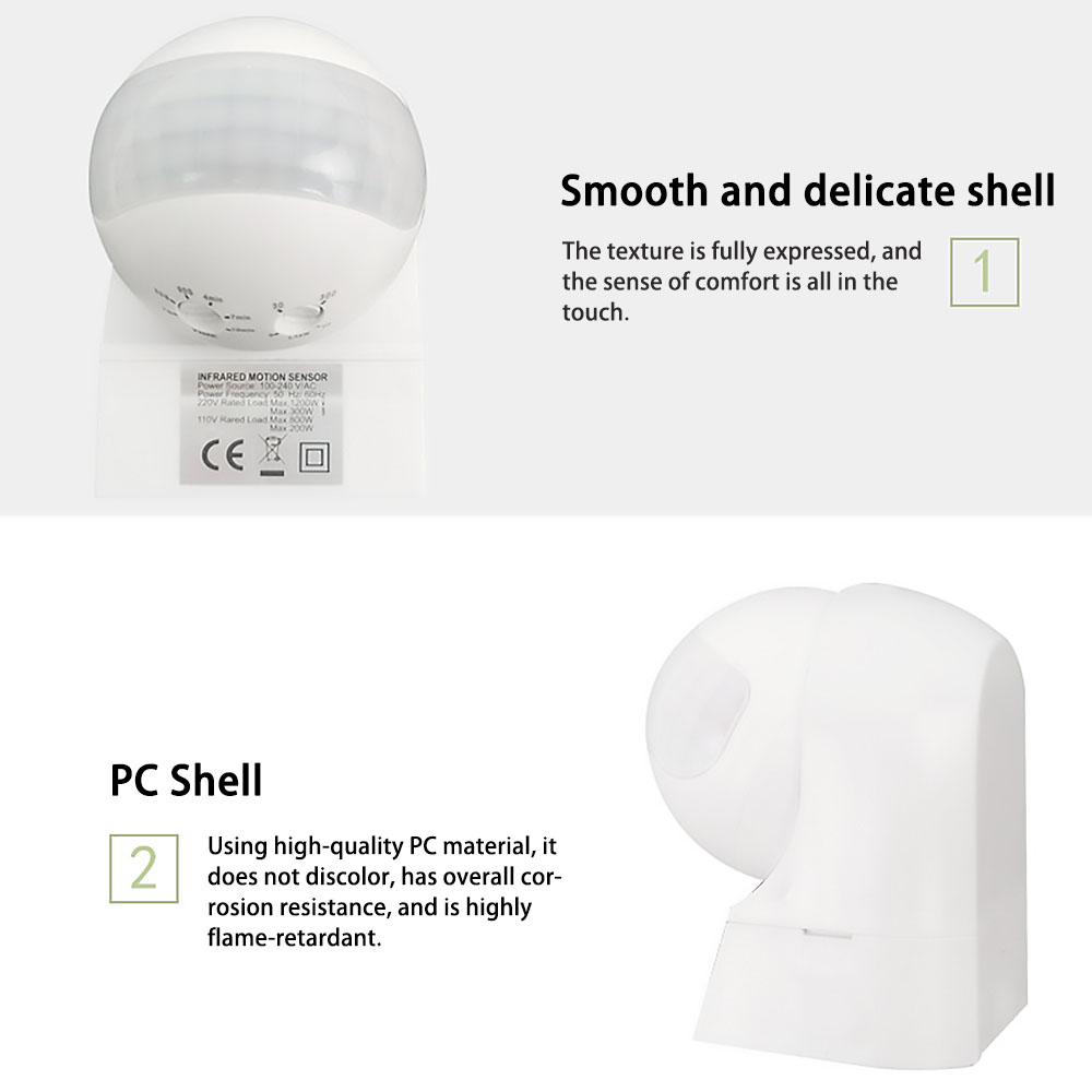 220V Outdoor Waterproof Wall-m - огляд і ціна Motion Sensor Outdoor