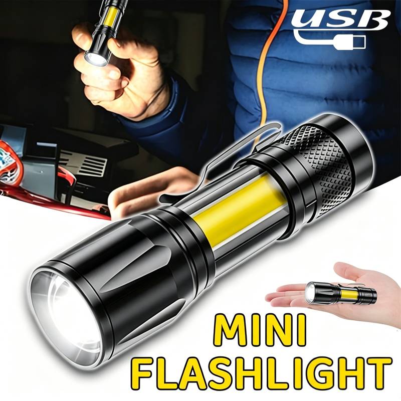 Mini LED Flashlight COB Floodl - огляд і ціна Outdoor Lighting Black