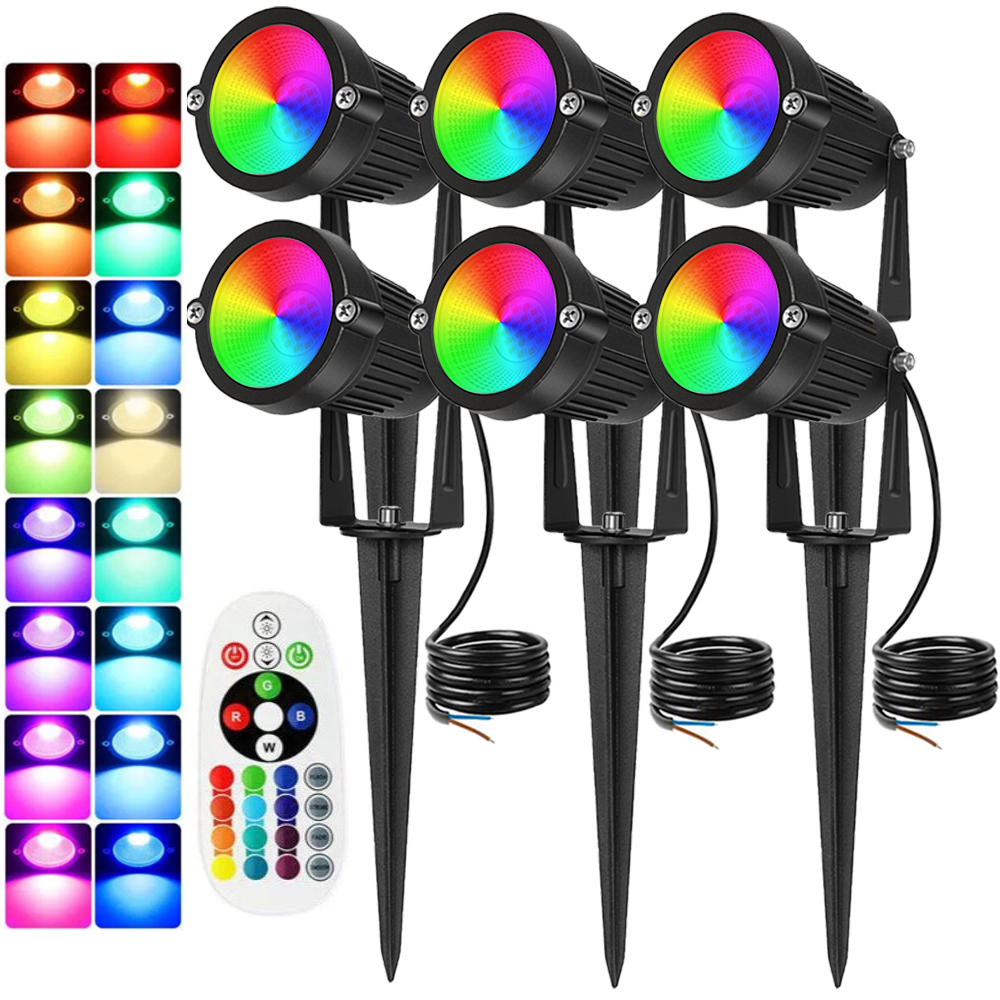 RGBW Landscape Lighting 10W wi - огляд і ціна Outdoor Lighting Waterproof