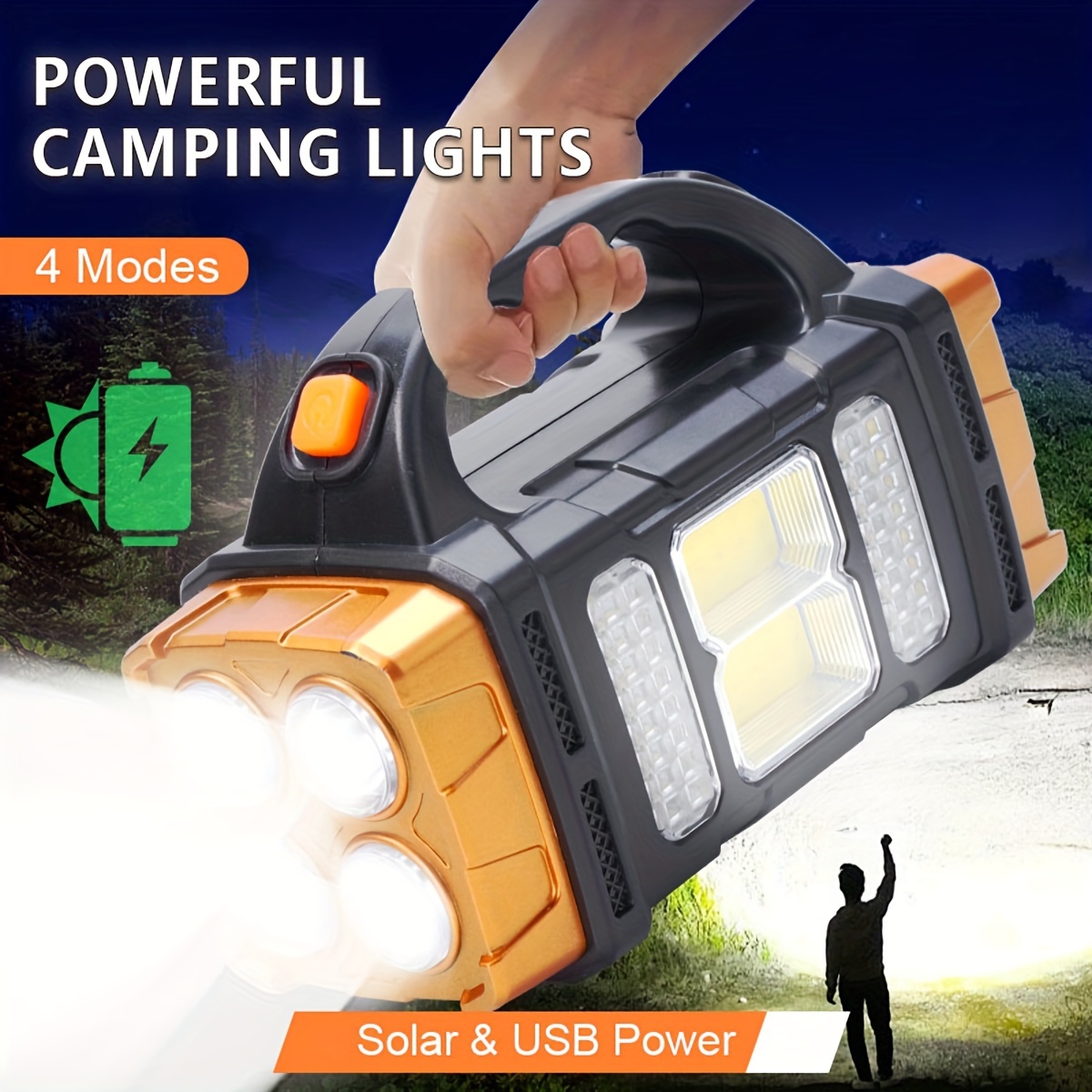 New Upgrade Rechargeable High  - огляд і ціна Outdoor Lighting Setup