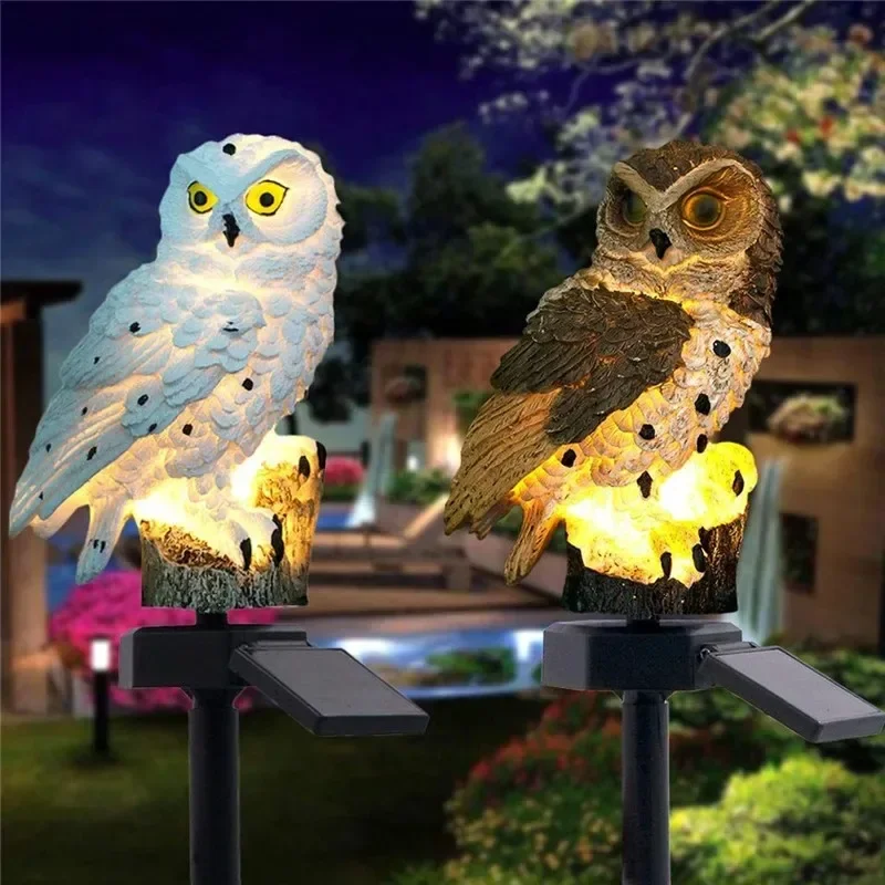Solar Owl Statue Garden Light  - огляд і ціна Outdoor Lighting Setup