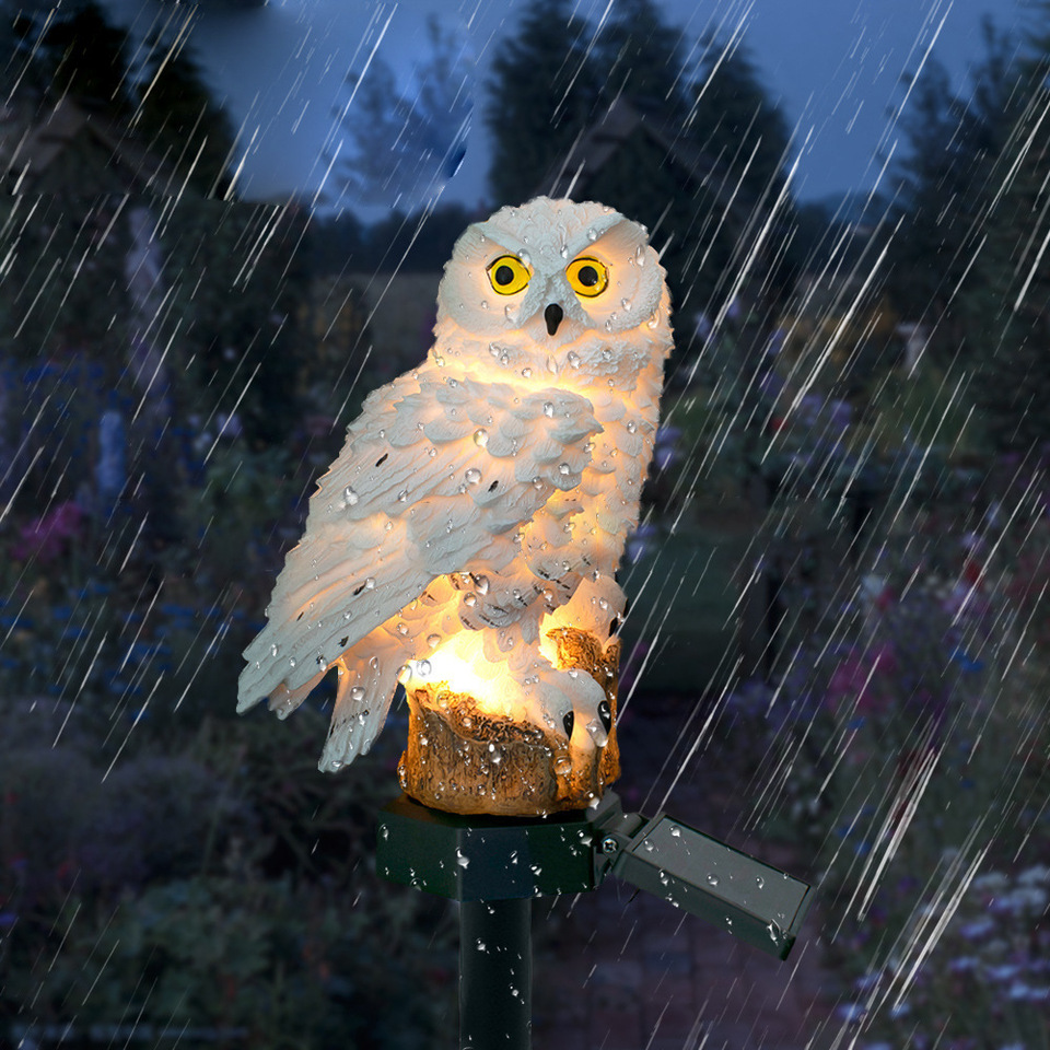 Solar Owl Statue Garden Light  - огляд і ціна Outdoor Lighting Setup