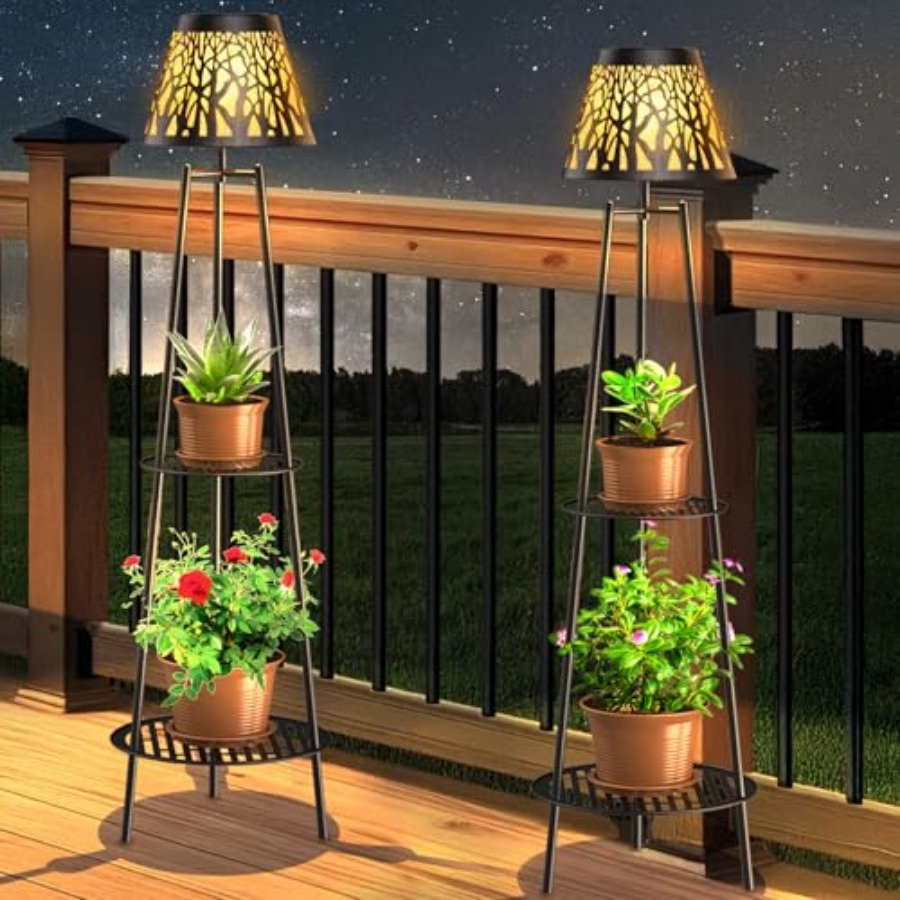 2 Pack Outdoor Solar Floor Lam - огляд і ціна Outdoor Lighting Waterproof