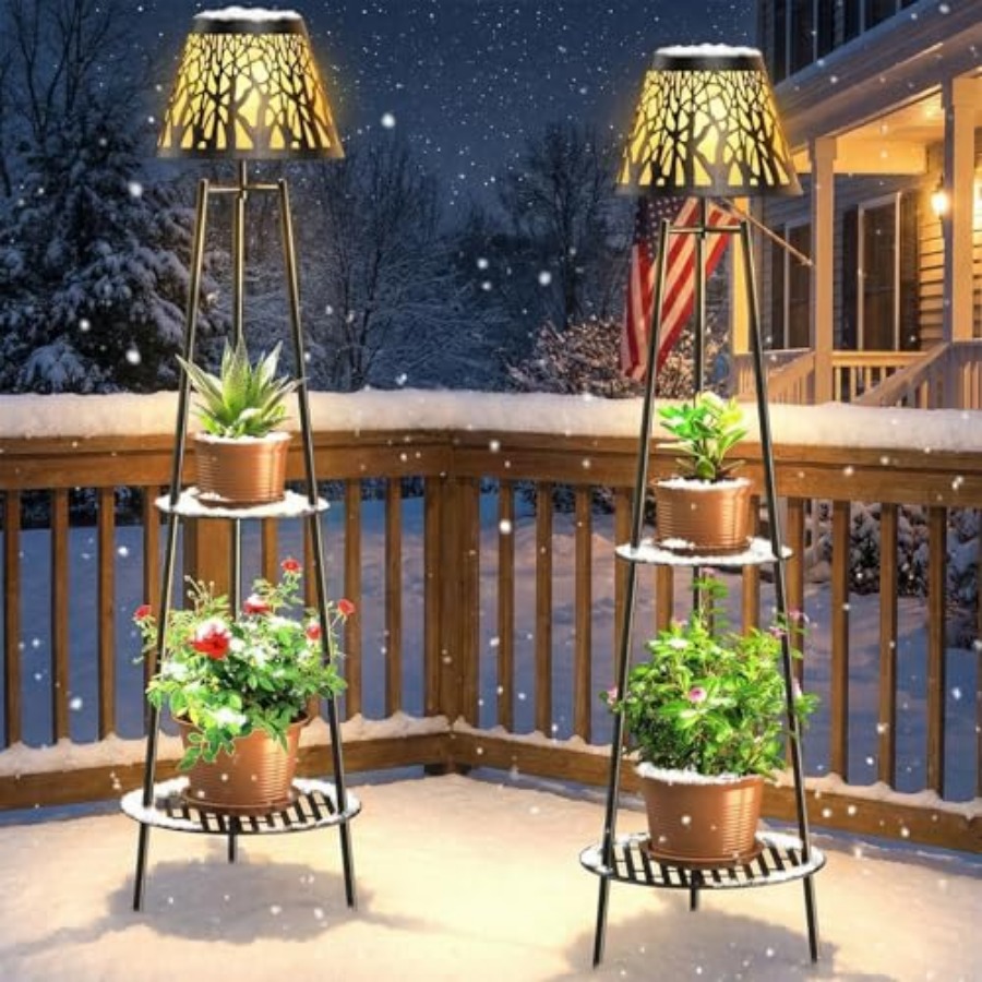 2 Pack Outdoor Solar Floor Lam - огляд і ціна Outdoor Lighting Waterproof