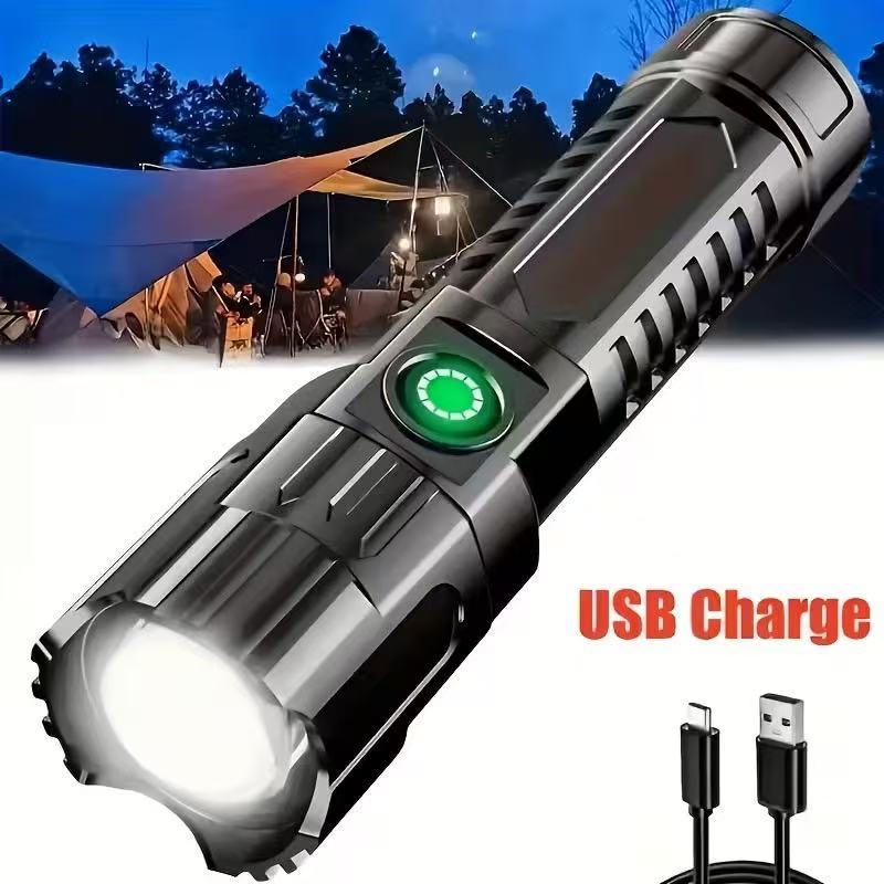 New High-power Led Flashlight  - огляд і ціна Outdoor Lighting Black