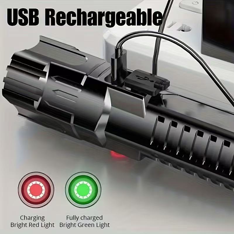 New High-power Led Flashlight  - огляд і ціна Outdoor Lighting Black