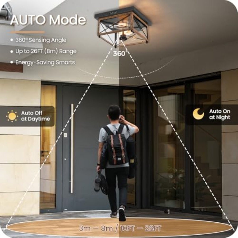 Outdoor Ceiling Light with Mot - огляд і ціна Motion Sensor Outdoor