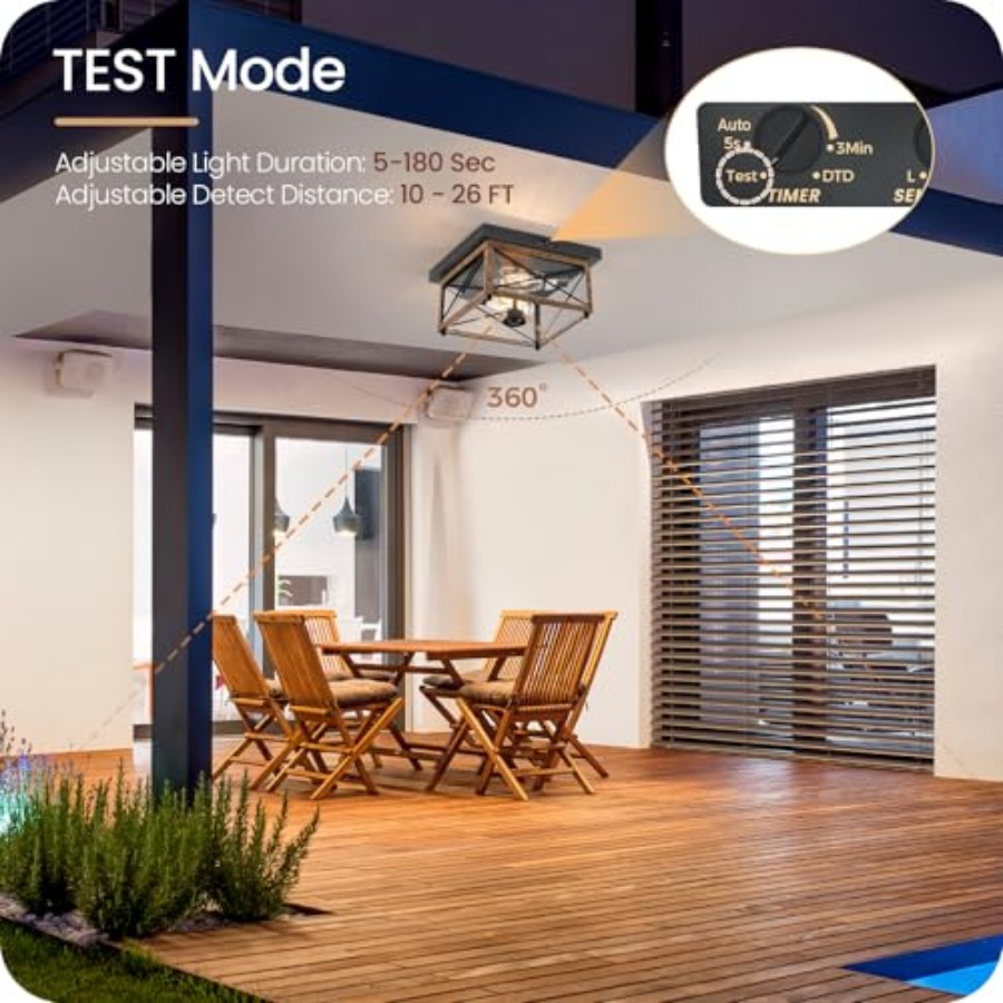Outdoor Ceiling Light with Mot - огляд і ціна Motion Sensor Outdoor