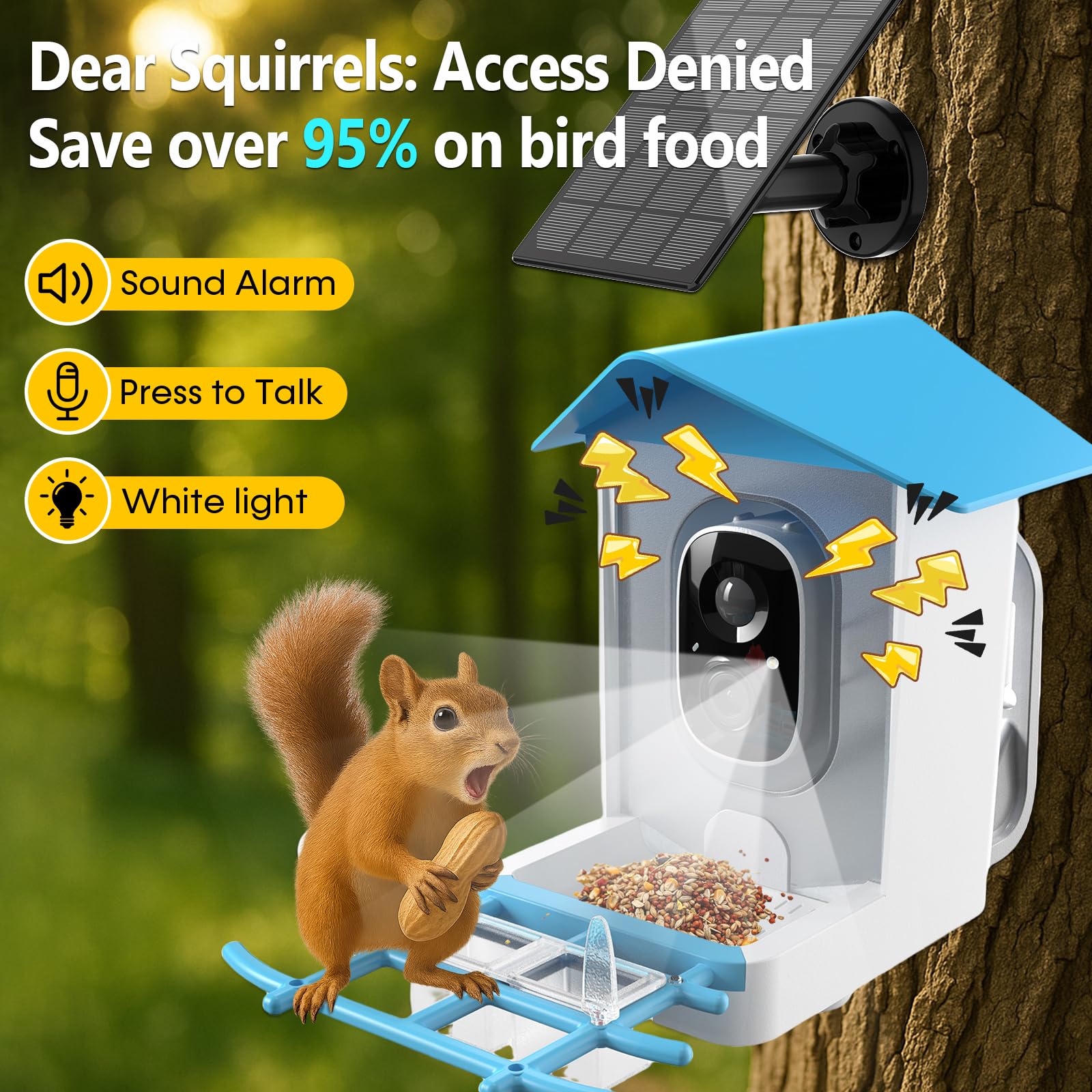 Smart Bird Feeder Camera 2K Li - огляд і ціна Motion Sensor Outdoor