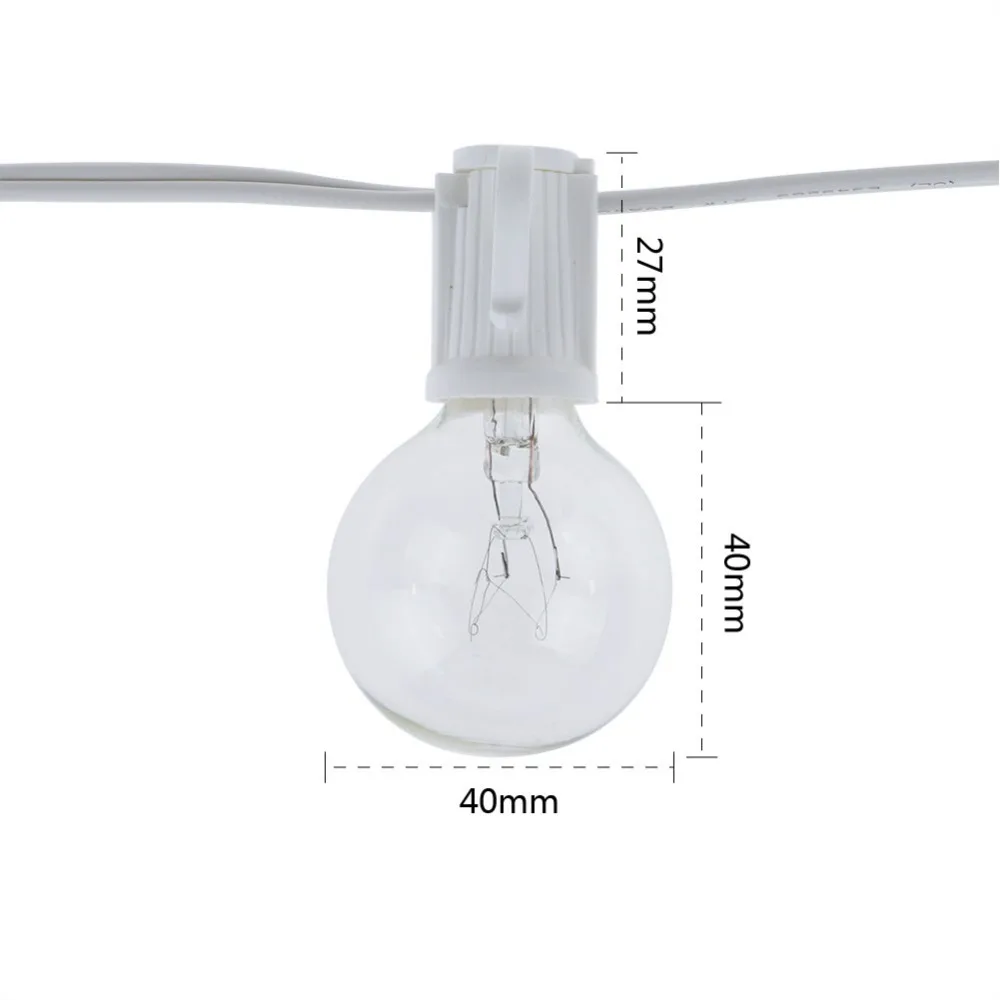 8M G40 Bulbs Globe String Ligh - огляд і ціна String Light Bistro