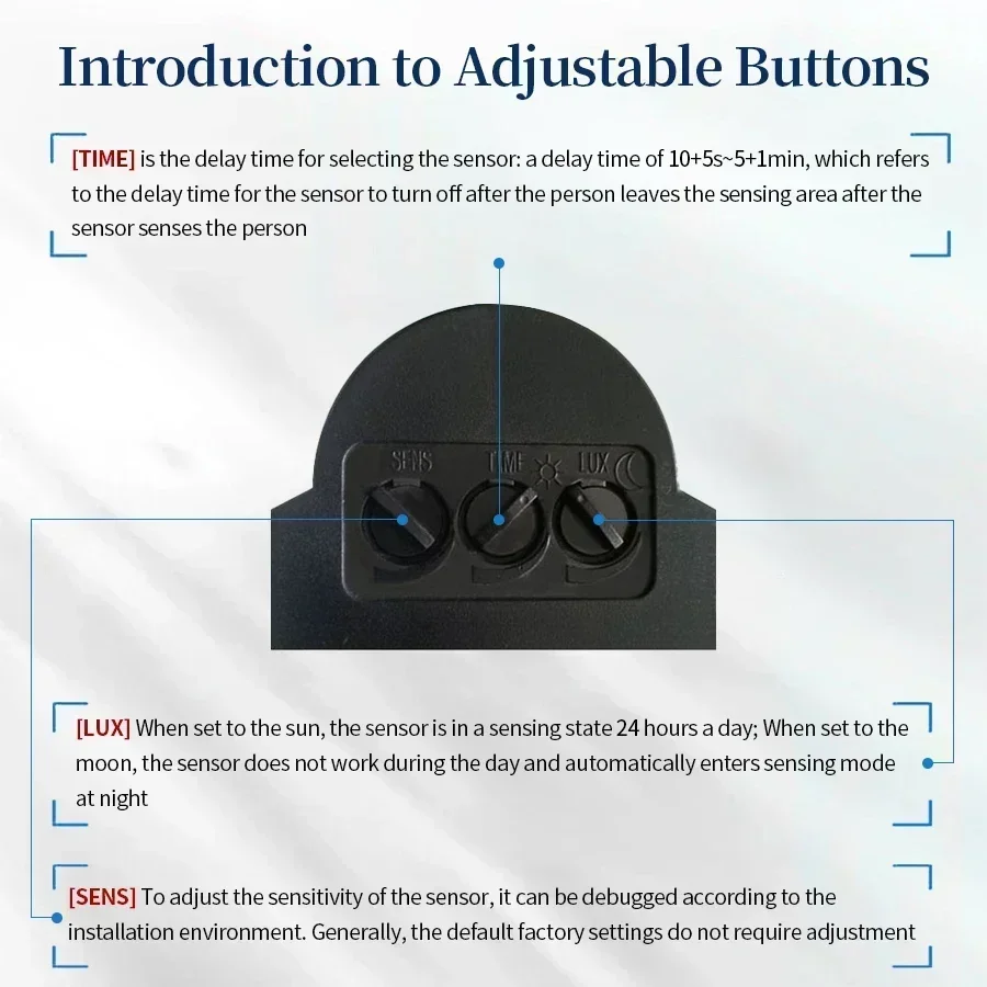 100-240V 12V PIR Motion Sensor - огляд і ціна Motion Sensor Outdoor