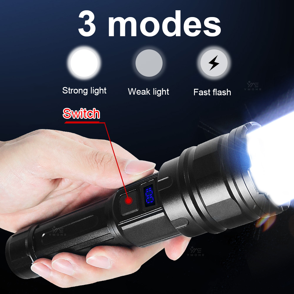 White Laser High Power Flashli - огляд і ціна Outdoor Lighting Black