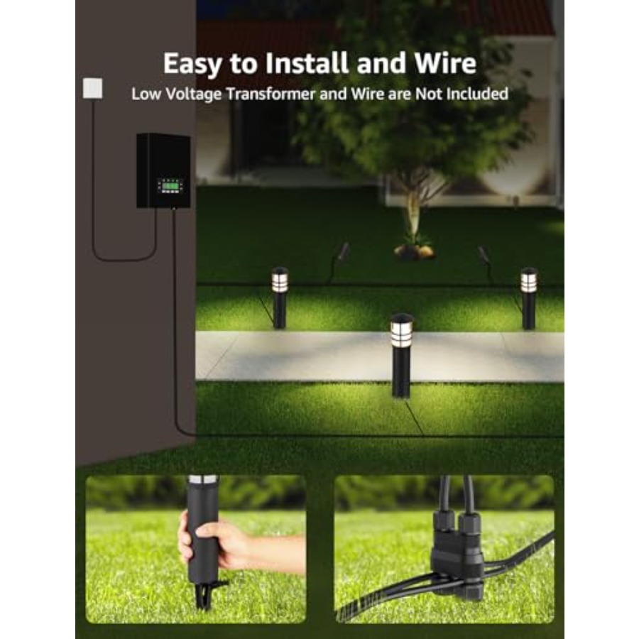 4-Pack Low Voltage Pathway Lig - огляд і ціна Outdoor Lighting Voltage